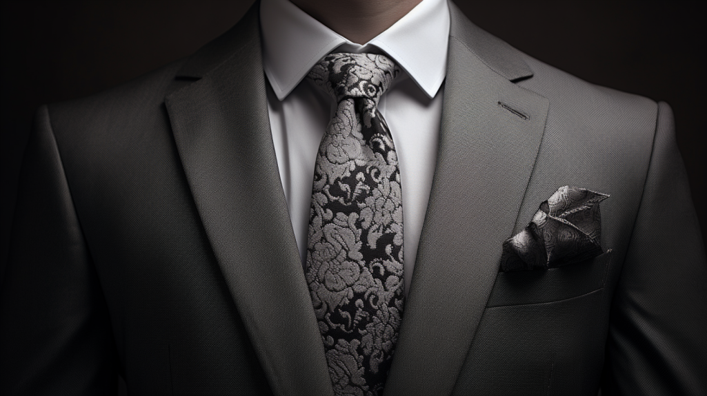 cravates grises